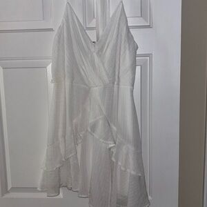 white mini dress size XL
